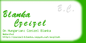 blanka czeizel business card